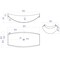 Alfi Brand Tub, 70.75 L, 33.5 W, White Matte, Resin HammockTub2-WM - alternate 4